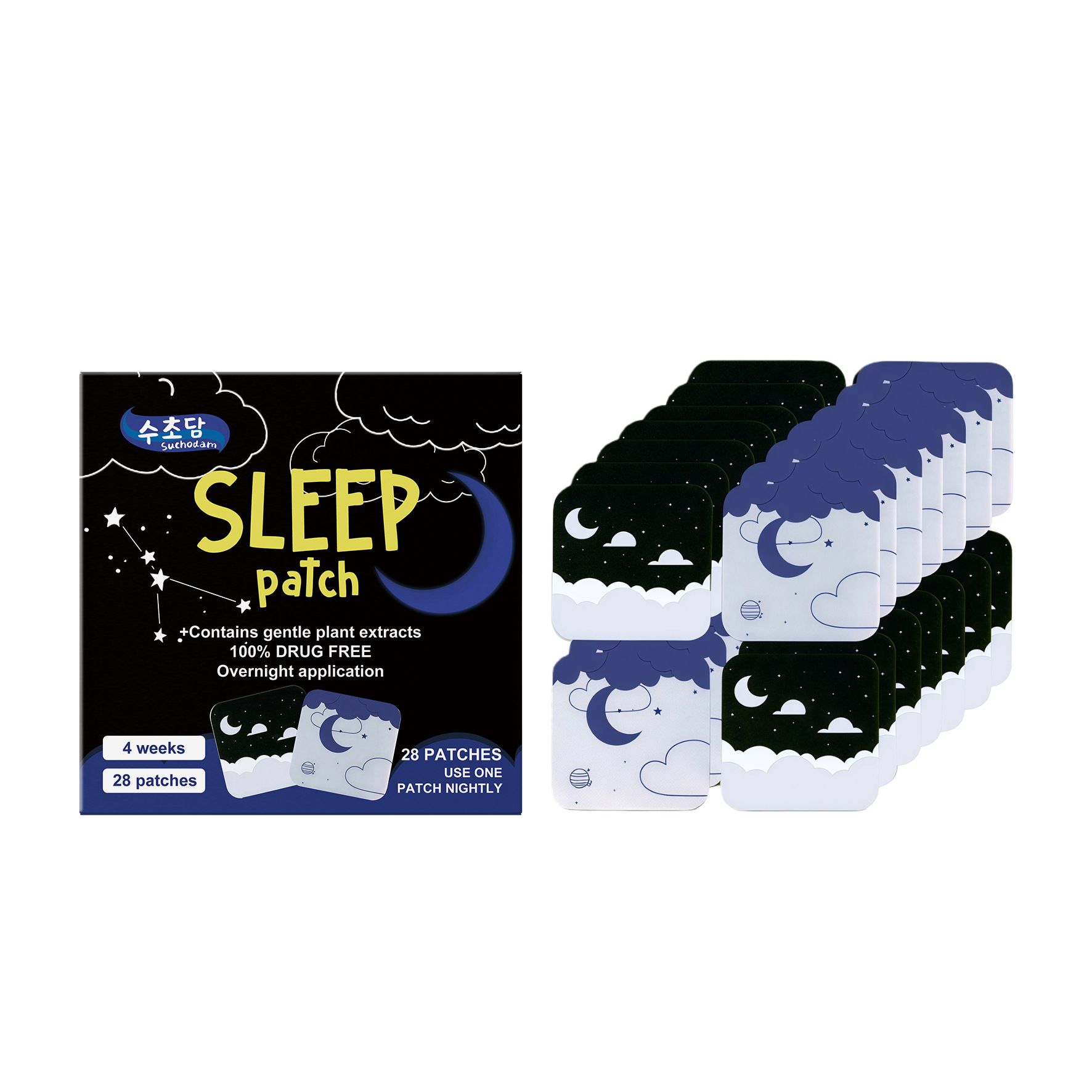 SUCHODAM Sleep Care Patch with gentle ingredients for comfortable nighttime sleep and a portable care patch that fits snugly