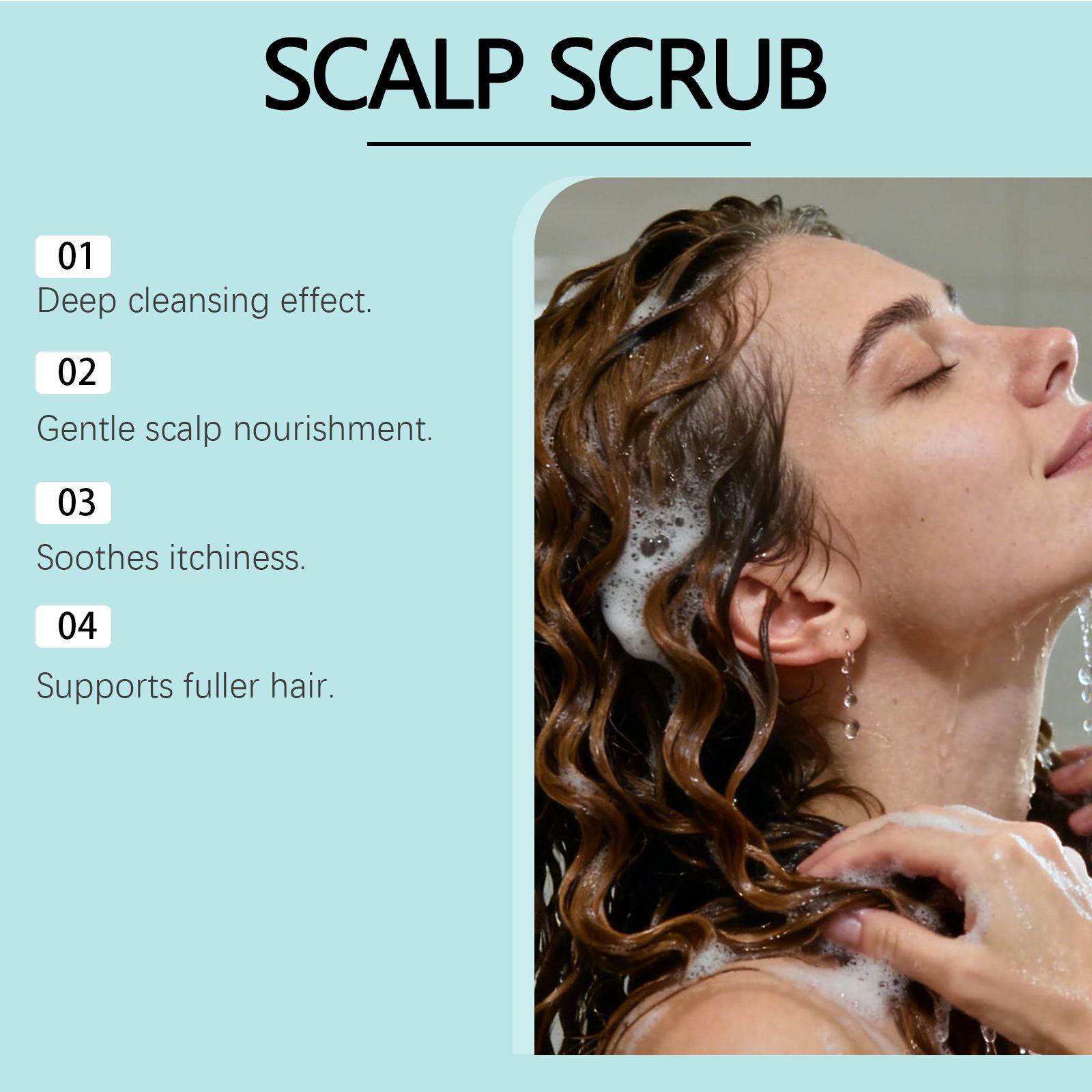 GleamXi Salicylic Acid Scalp Scrub for Gentle Scalp Care, Cleaning, Daily Refreshing Hair Scrub
