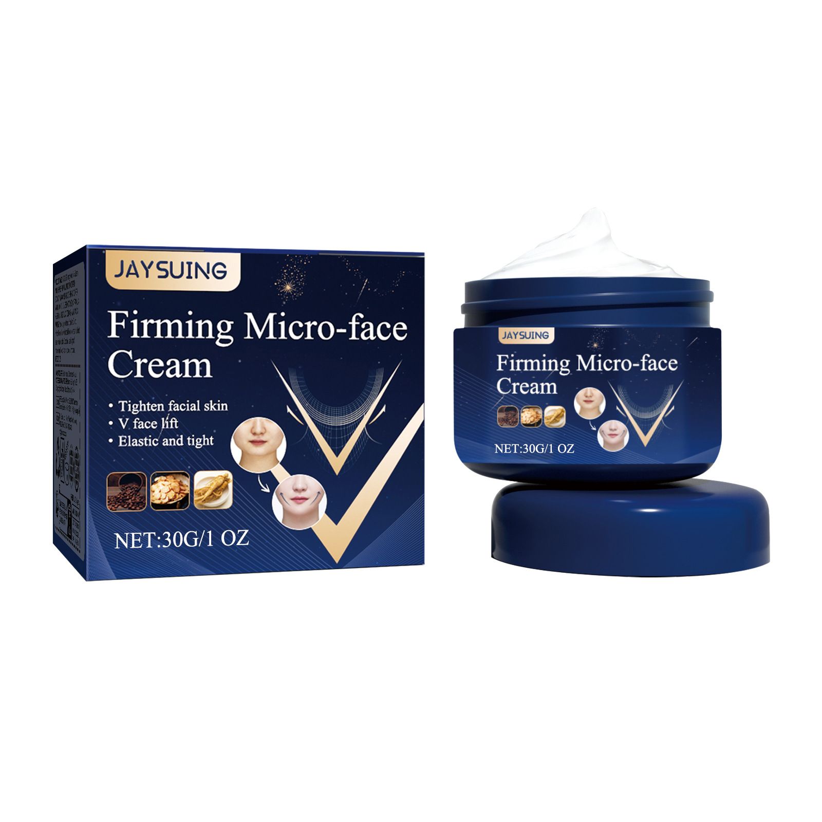 Jaysuing Facial Care Cream Gentle and Moisturizing Skin Facial Contour Care Hydrating Massage Cream