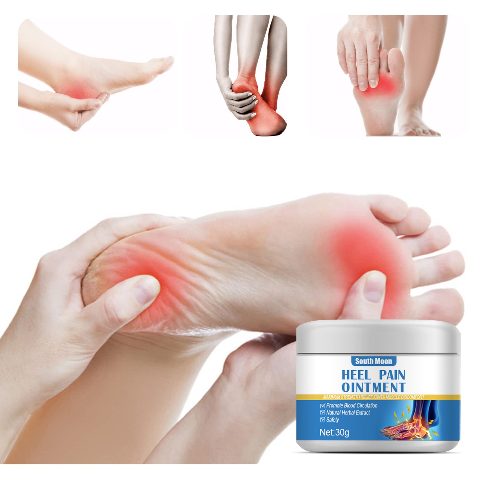 South Moon Heel Care Cream Joint Toe Heel Moisturizing Topical Skin Massage Care Cream