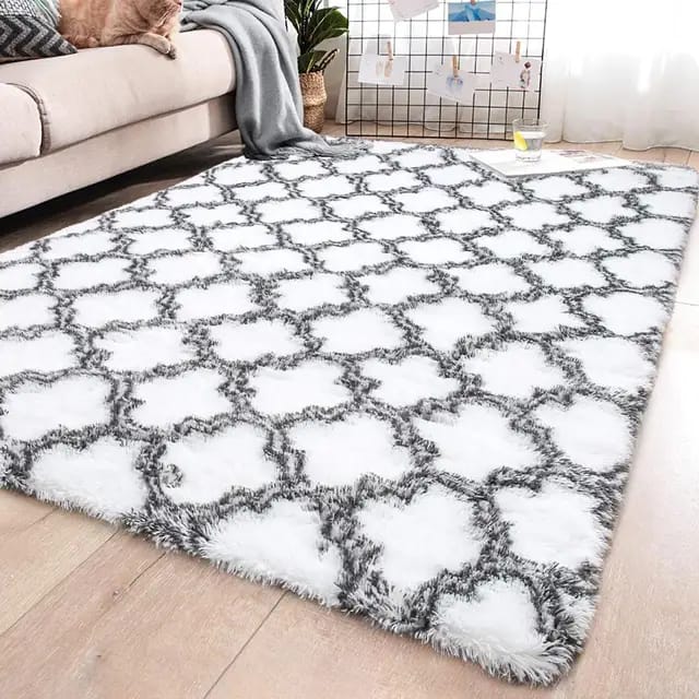 New Classic Thick Carpet For Living Room Plush Rugs Children Bed Room Fluffy Floor Carpets Home Decor Rugs Velvet Mat Size: 5*8