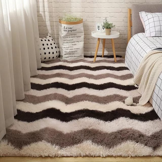 New Classic Thick Carpet For Living Room Plush Rugs Children Bed Room Fluffy Floor Carpets Home Decor Rugs Velvet Mat Size: 5*8