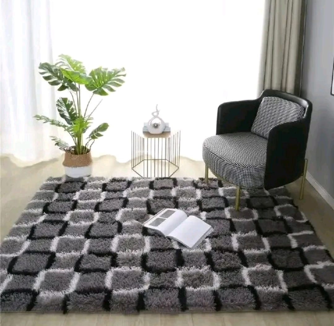 New Classic Thick Carpet For Living Room Plush Rugs Children Bed Room Fluffy Floor Carpets Home Decor Rugs Velvet Mat Size: 5*8