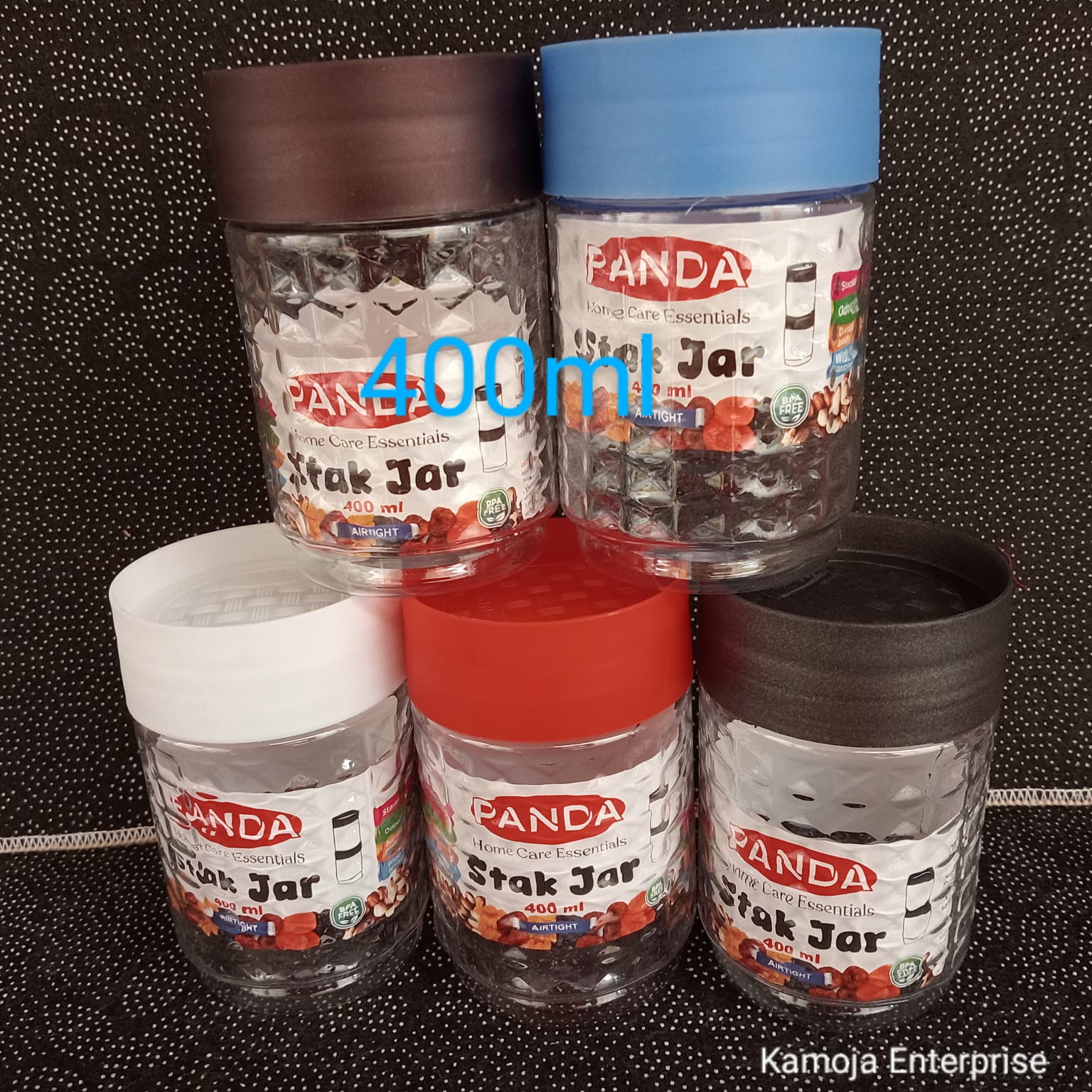 PANDA PLASTIC SUGAR/SALT CONTAINER WITH AIRTIGHT LID