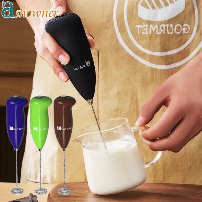 Powerful Handheld Electric Mini Whisk - Egg Beater For Coffee, Milk Frother, Whipped Creamer, Juice