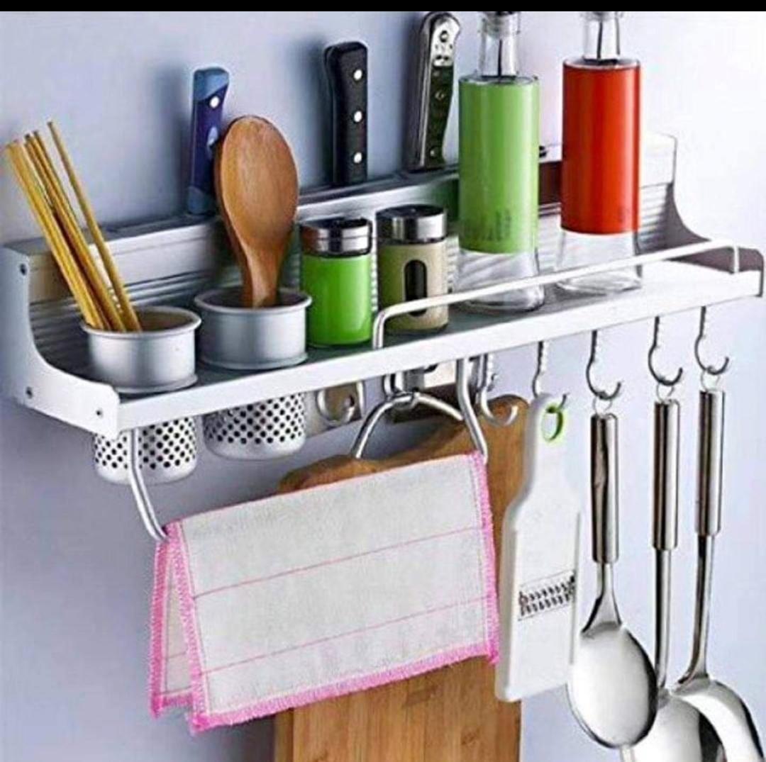 Aluminum Kitchen Floating Shelf Organiser