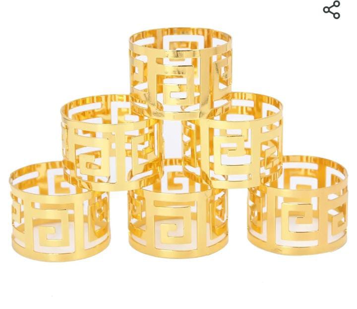 Fashion  Napkin Rings Set Of 6 PCS- For Hotels And Weddings