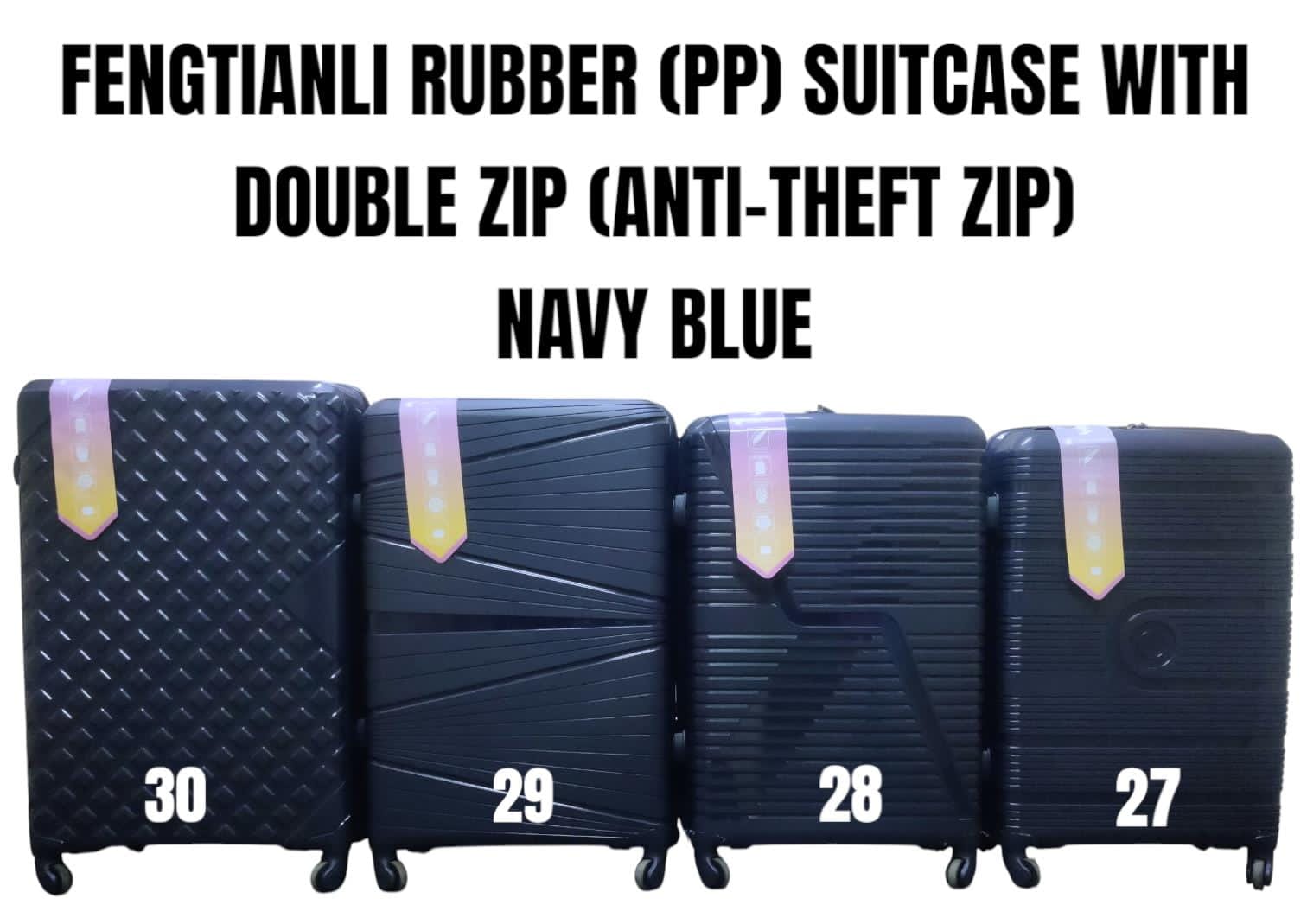 Hard Shell Travel Suitcases | 3 FENGTIANLI PP Suitcase Set With  Anti-Theft Double Zipper , 3 Suitcases in one set, Large, medium, small, Upgrade your travel experience with reliable and stylish set