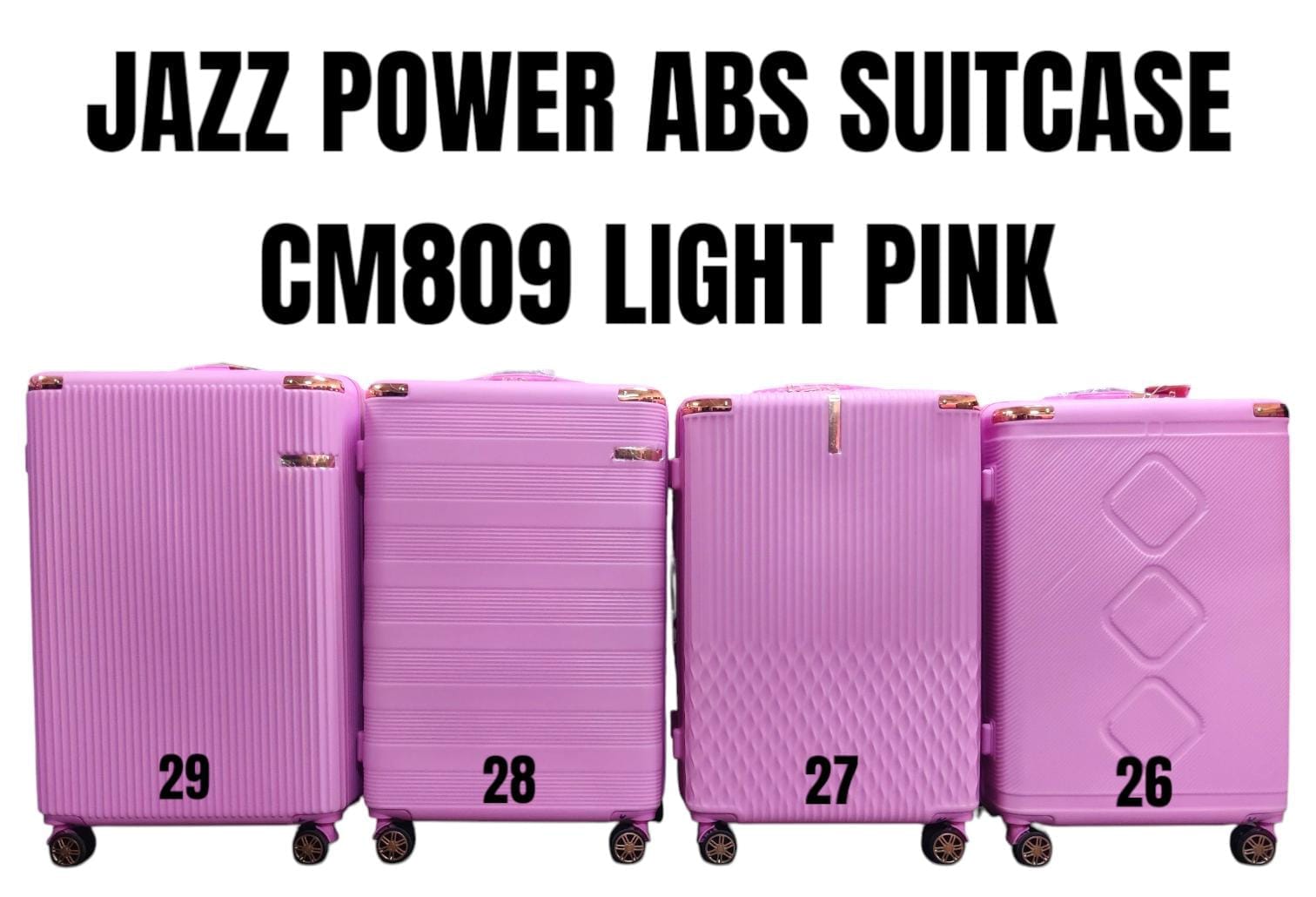 Travel Suitcases | Hard Shell, 3‑in‑1 Jazz Power ABS Suitcase Set — Large, Medium & Small Luggage Set, Combines function and fashion for the modern traveler, Get yours today and travel smarter!