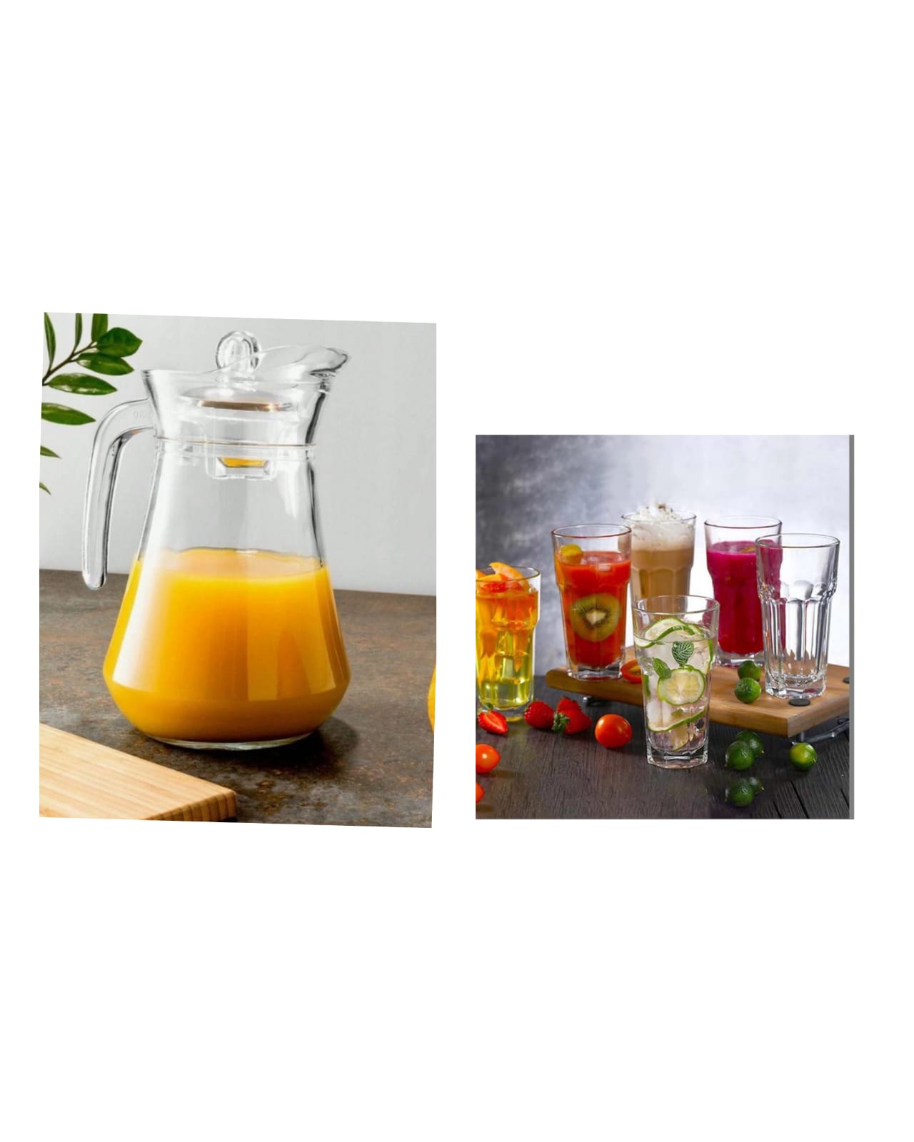 OFFER! OFFER! 7Pcs Quality Water Set 6 Glasses With 1 Jug. This Wine Glass set features the luxurious feeling that’s set to turn heads, add beauty to your bar/ kitchen top and make the perfect Christm