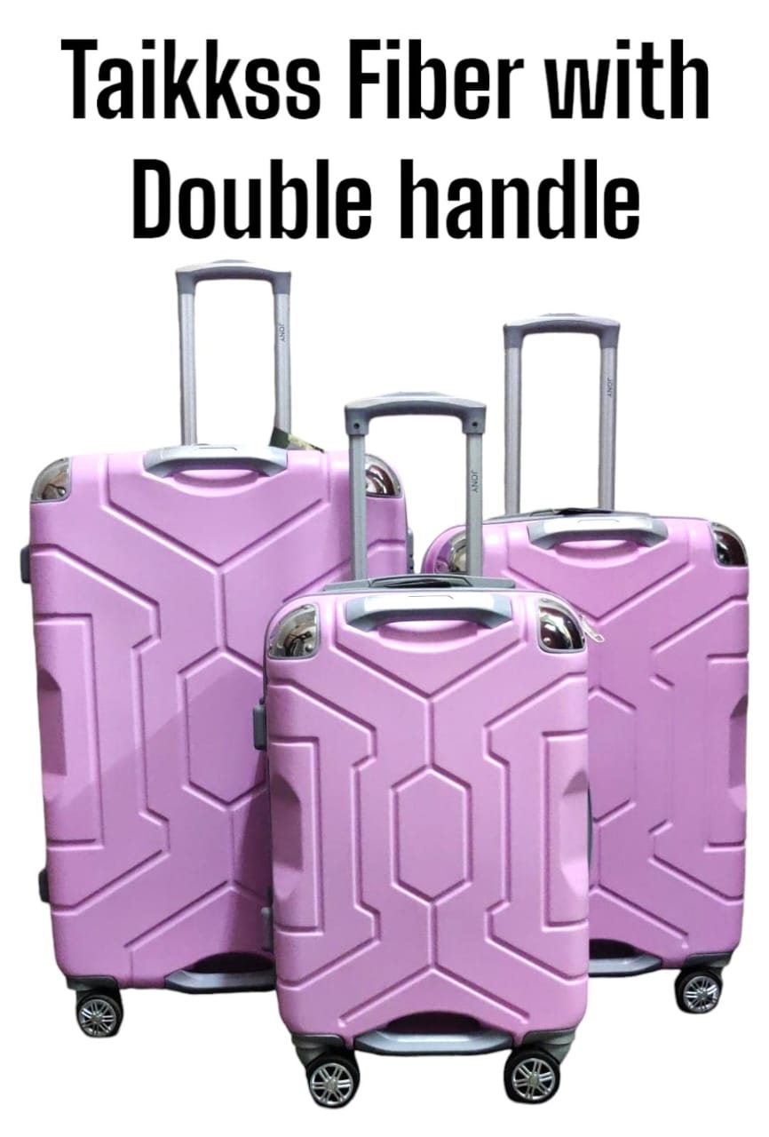 3 Pieces PVC High Quality Travel Suitcase Travel Bag Travel Briefcase With Wheel. Made of durable PVC material, it is lightweight and easy to transport.