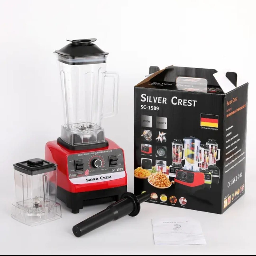 Heavy Duty Commercial Pro Blender +Grinder Jar. Silver Crest offers affordable‎‎,‎,‎‎ energy‎‎-efficient home appliances ‎‎for various uses at home. ‎‎ The brand is well known for their high‎‎-quality