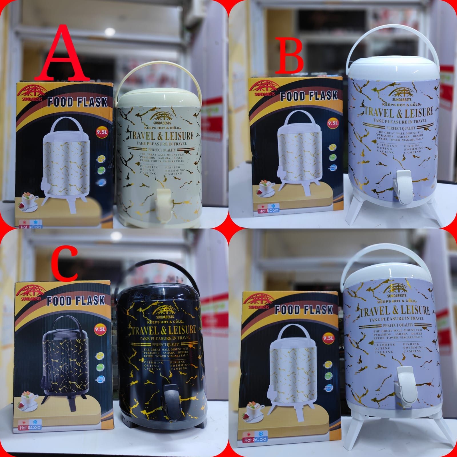 ‼New in🤩                                                                       ▪9.5 L Marble Print Single  Tap Tea-urn available
Offer Price‼