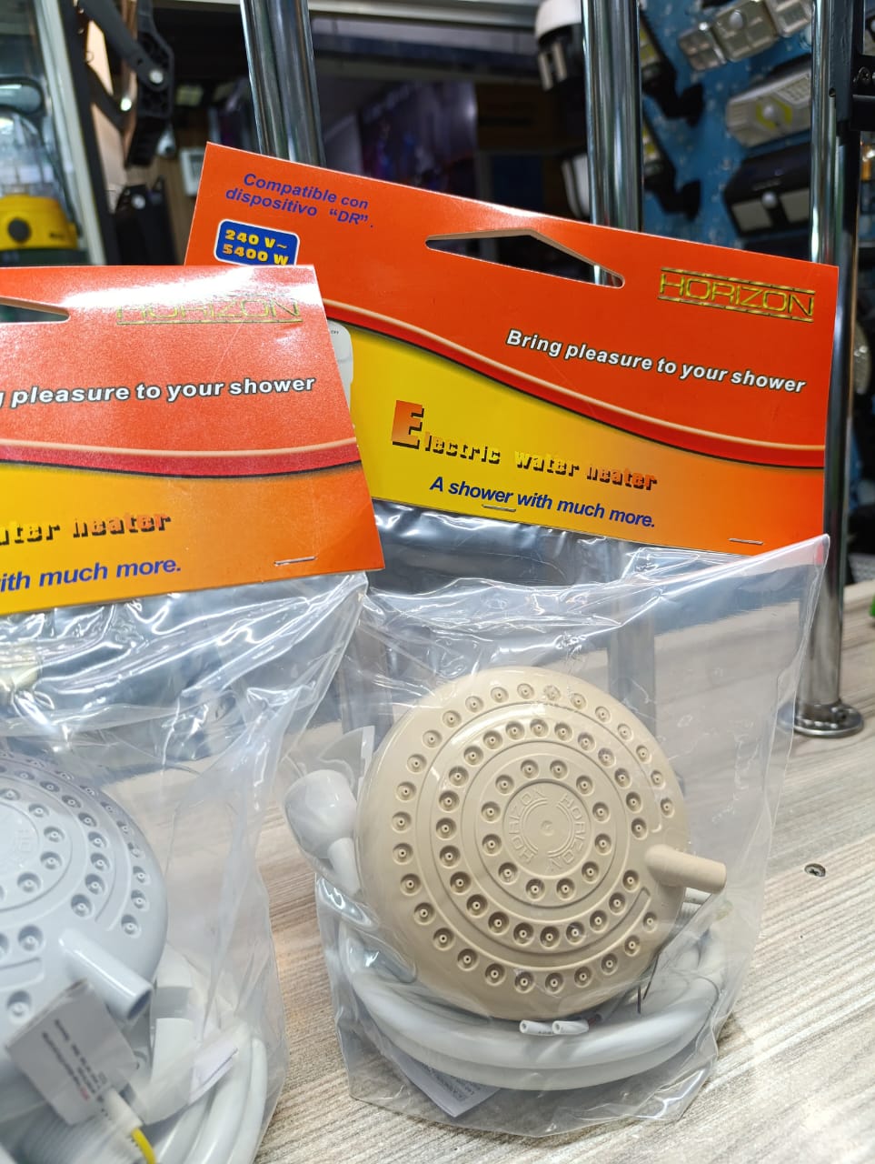 PRICE DROP !!Horizon Hot Water Heater Instant Shower Durable Energy Saving Shower.The water heater's compact design, the size of shower head, takes up reduced space and attractively decorates modern