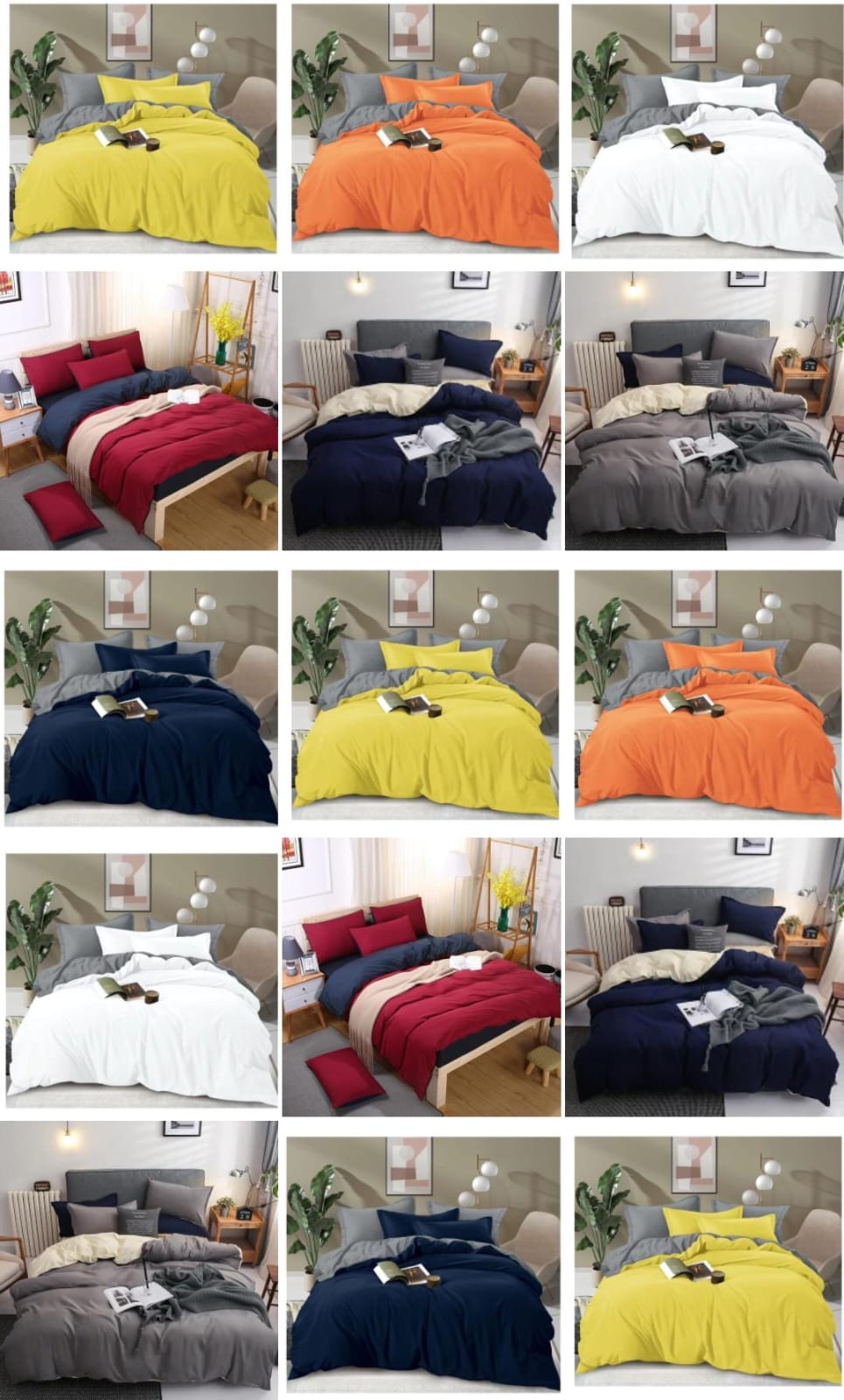 PRICE DROP !! 2 SIDED 100% COTTON DUVET COVERS 2 pillowcases 1 bedsheet 1 duvet cover Size 6x6.Soft and Breathable Fabric:** Our high-quality fabric is soft to the touch and allows for optimal airflow