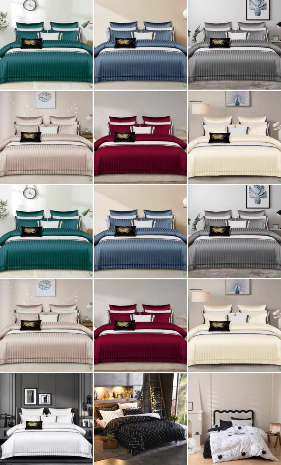 PRICE DROP !! Luxury Cotton Satin Stripped Duvet cover sets.
Luxury Material: 100% high-grade cotton satin for a soft, durable, & luxurious feel.
Easy Maintenance: Machine washable & retains softness