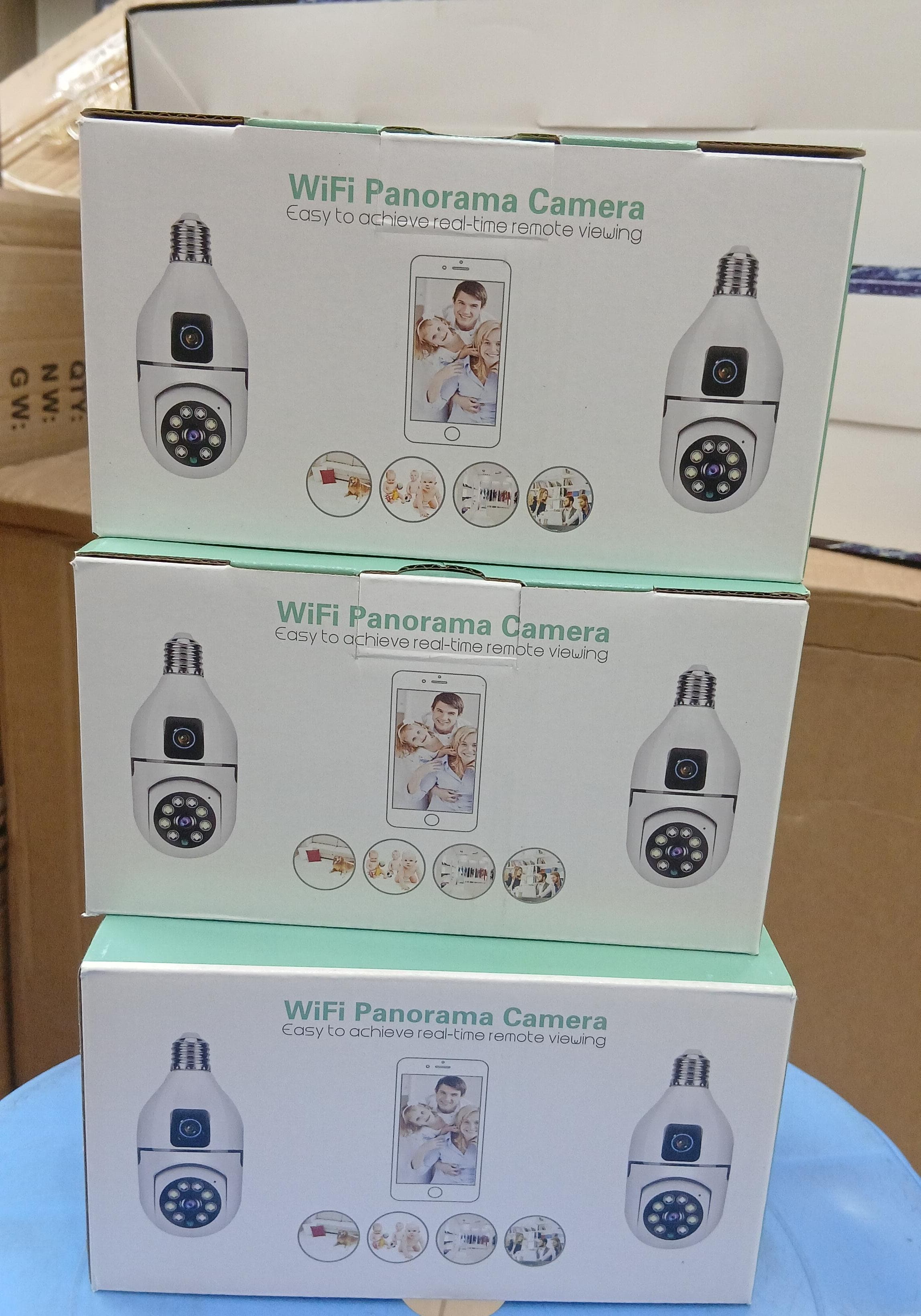 OFFER PRICE !4MP Dual LENS WIFI CCTV CAMERA With Motion Tracking,two Way Communication, Night Vision,360° Rotating Camera,easy Installation.‎It is a security camera that is ideal to monitor activities