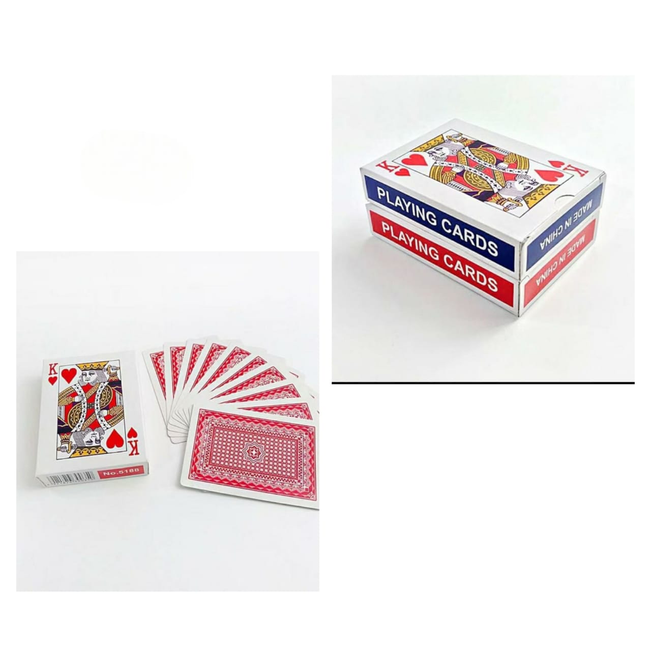Poker Playing cards 
Blue/red