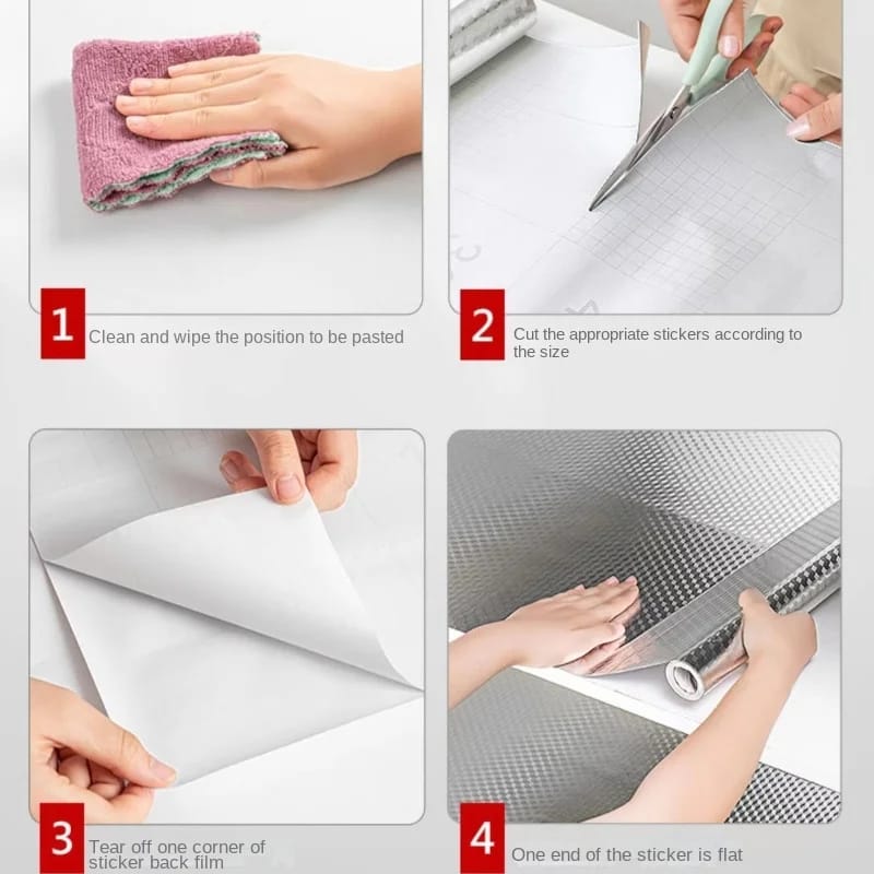 Silver   Aluminum Foil /Kitchen table top