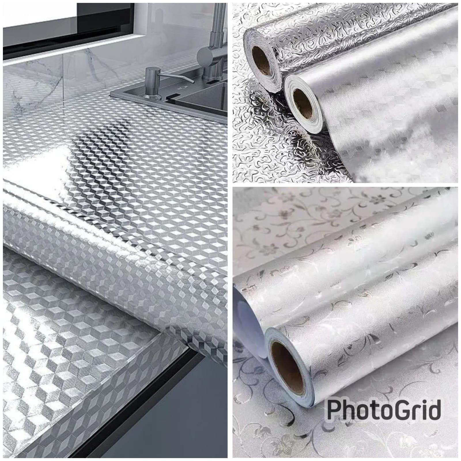 Silver   Aluminum Foil /Kitchen table top