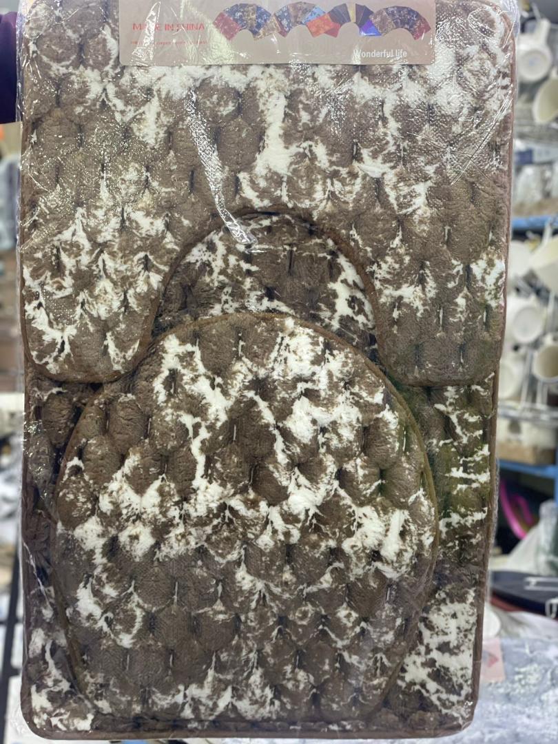 3 in 1 Toilet /Bathroom mats fluffy