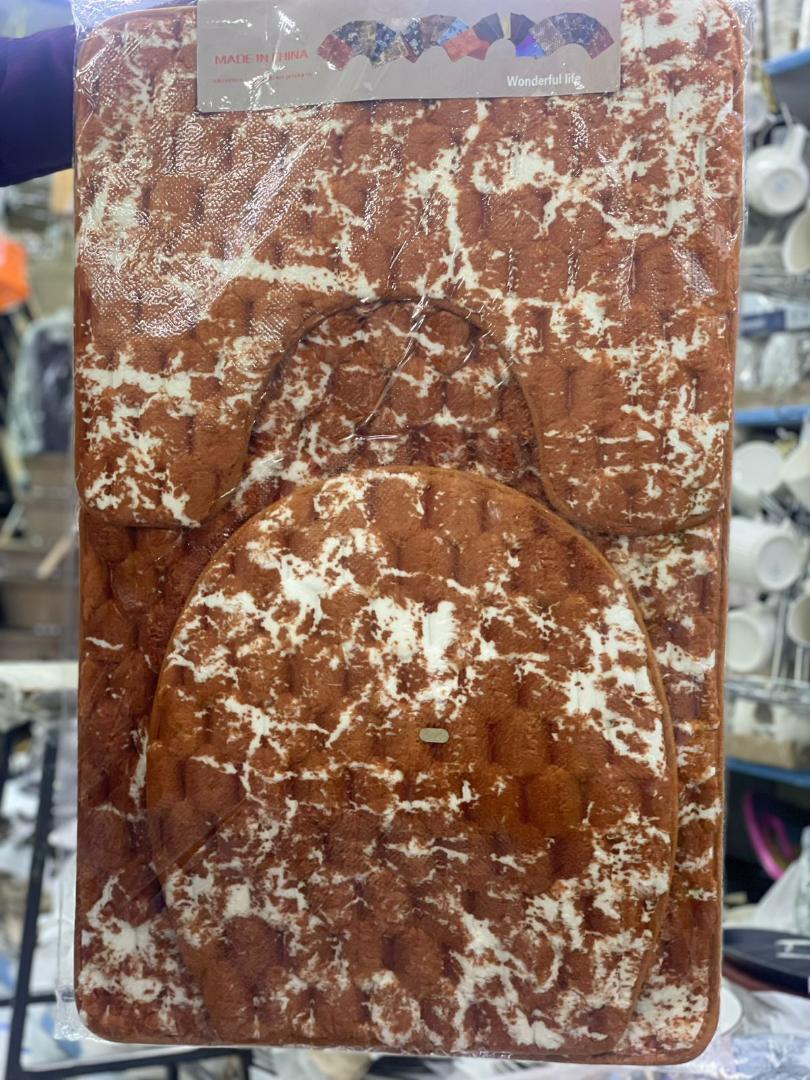 3 in 1 Toilet /Bathroom mats fluffy