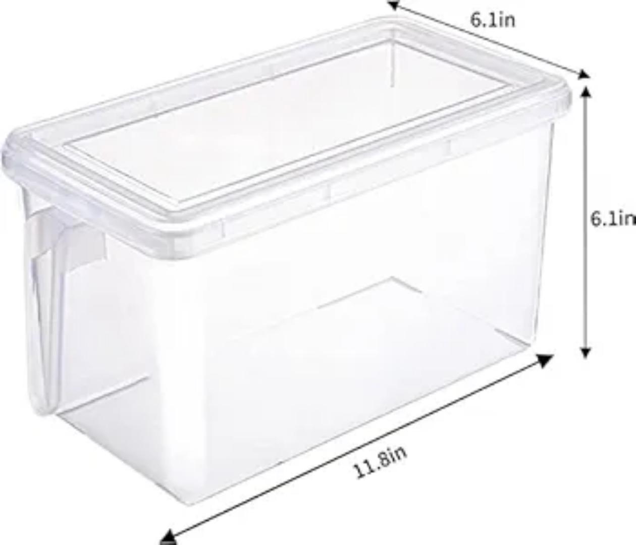 2 pcs Fridge food storage  containers plastic for fruits and cereals