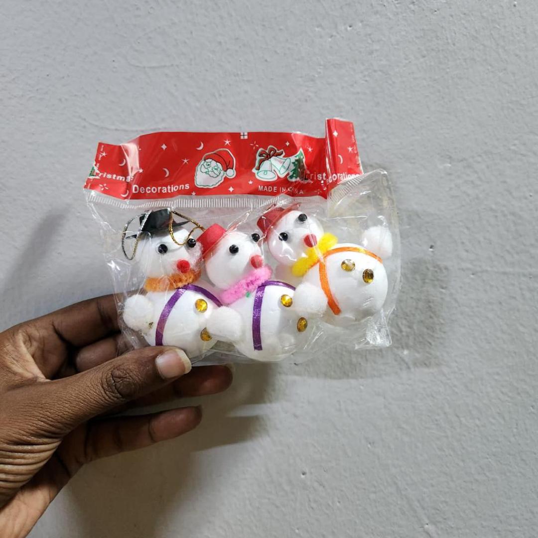 Christmas tree decoration Snowmans 3 pcs