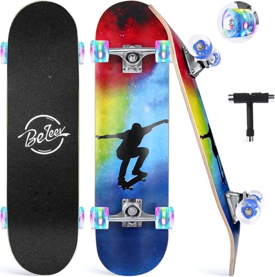 LED wheel skateboard adult size