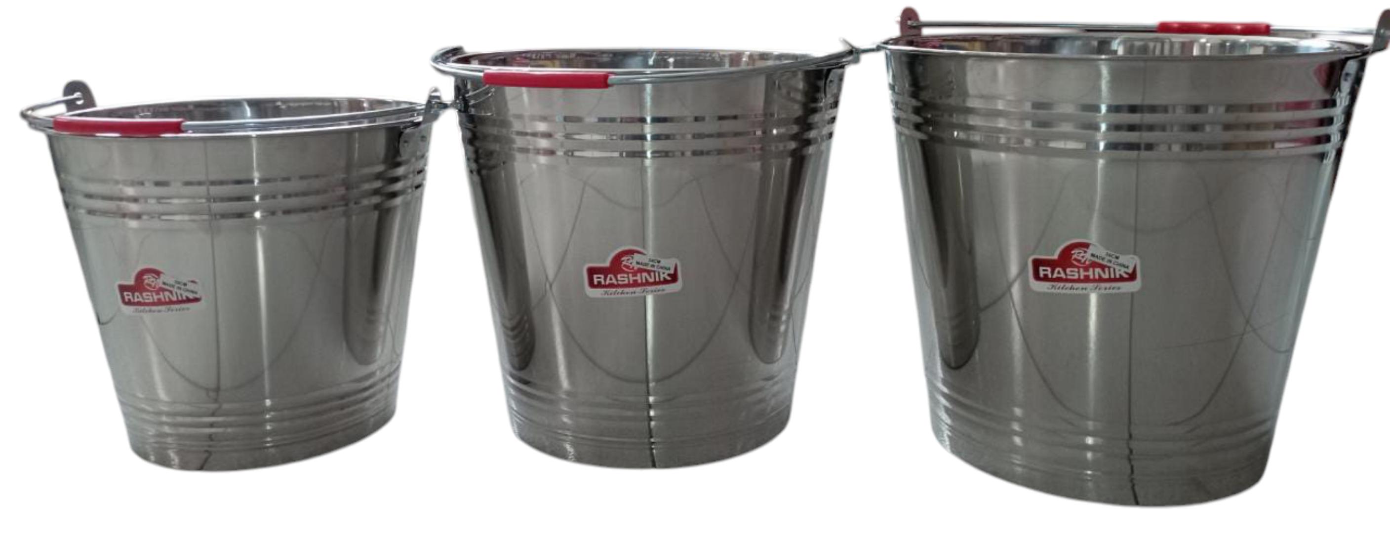 Stainless steel buckets