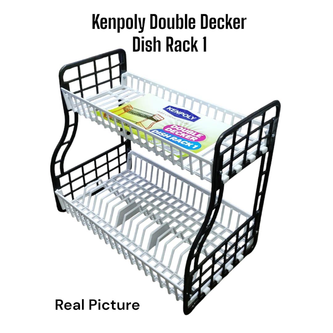🔥🔥 *RESTOCKED* 
Kenpoly Double Decker Dish Rack 1 Size H-44cmX L-50cmX W-30cm