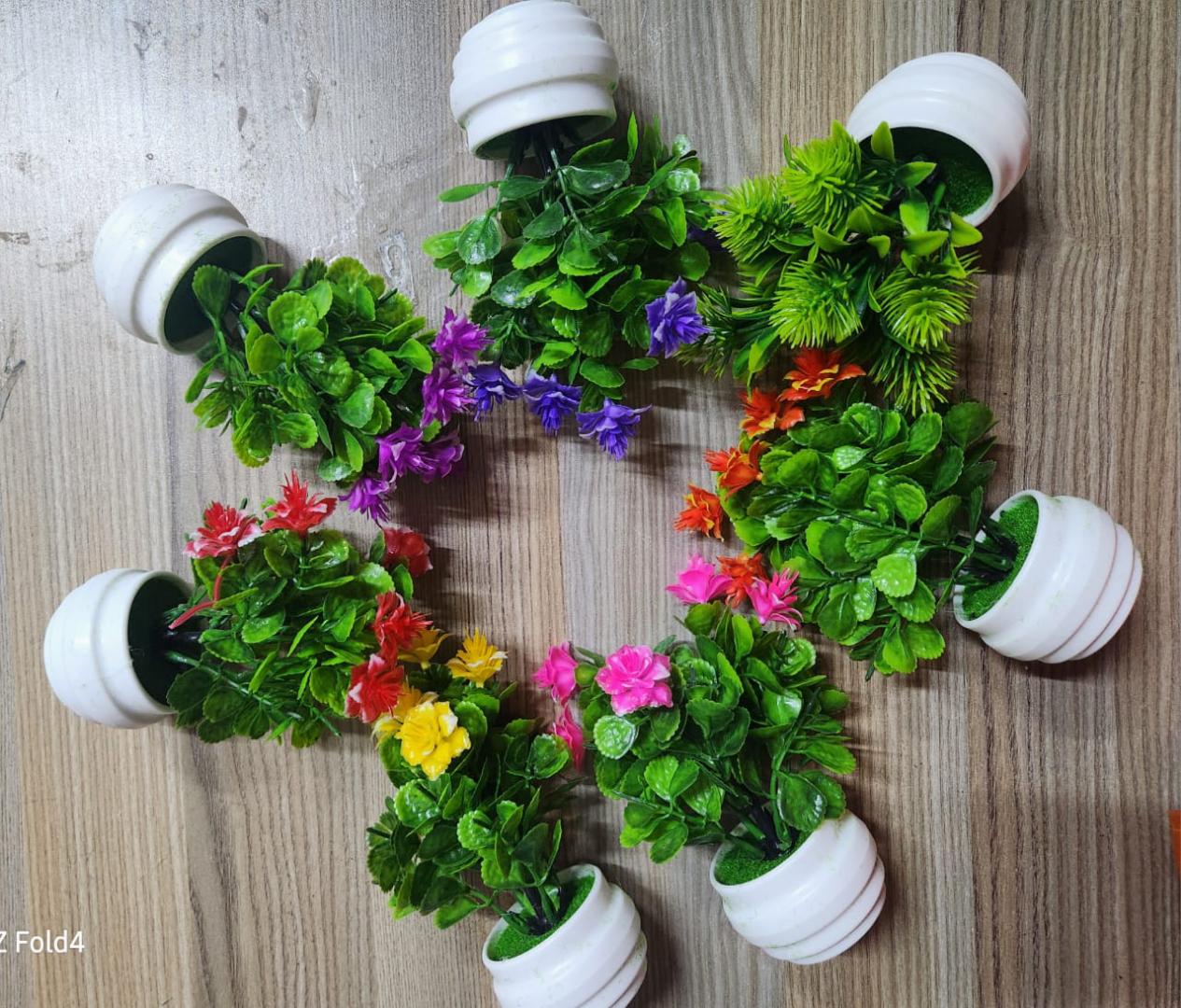 Tiny flower artificial for tabletop decor random