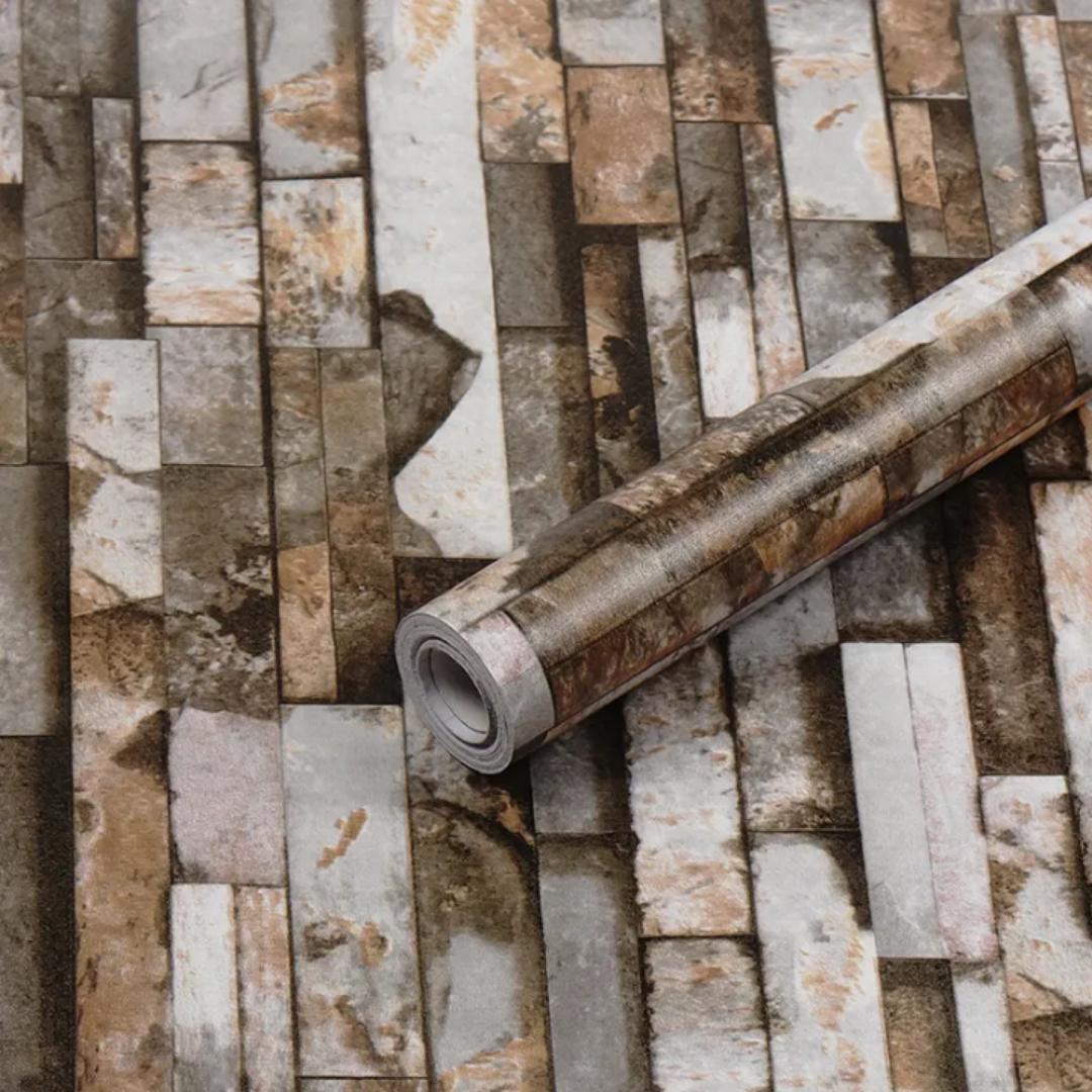 Brick design self adhesive wallpaper (peel and stick) 5 Metres