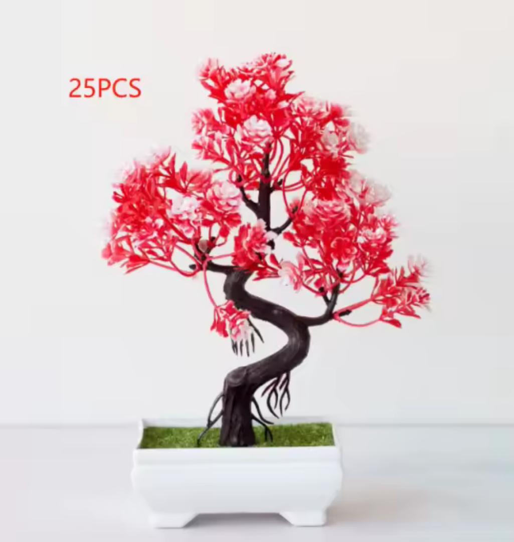 1 pc Japanese Bonsai artificial flower tree home decor