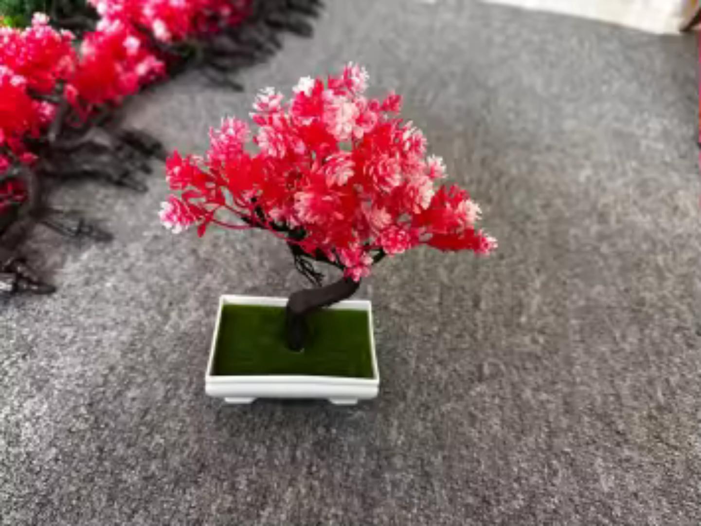 1 pc Japanese Bonsai artificial flower tree home decor