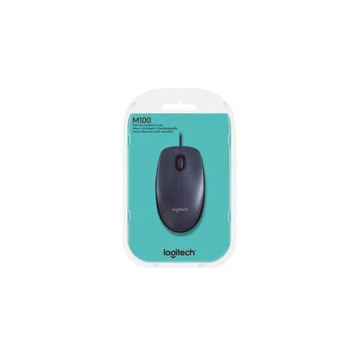 Logitech M100 Wired USB Optical Mouse,