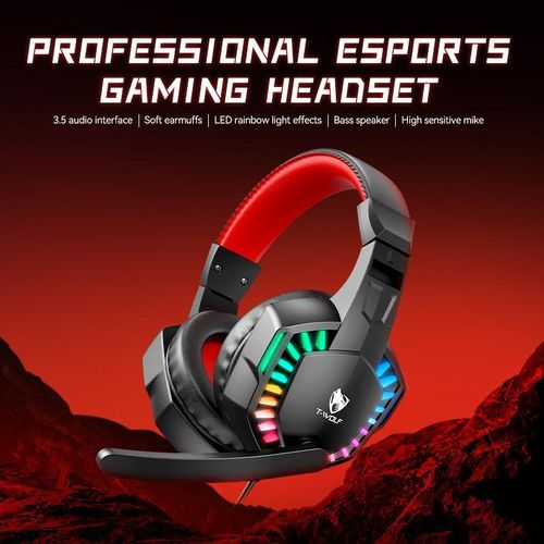 T-WOLF H120 Gaming Headset for xbox, ps4,ps5