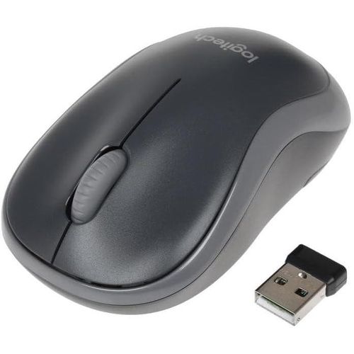 Logitech M185 Wireless Mouse, 2.4GHz With USB Receiver, Optical Tracking, Quiet & Lightweight, Long Battery Life, For PC, Mac, Laptop, Chromebook - Black