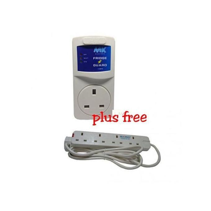MK Electric Fridge Guard Plus Free 4-Way Extension Cable