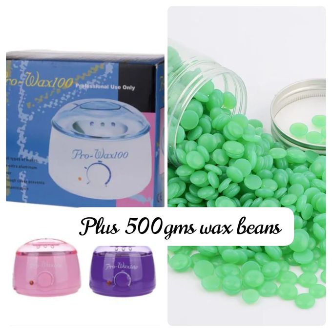 Pro Wax Hair Removal Wax Warmer Melting Machines Plus 500gms Free Waxbeans