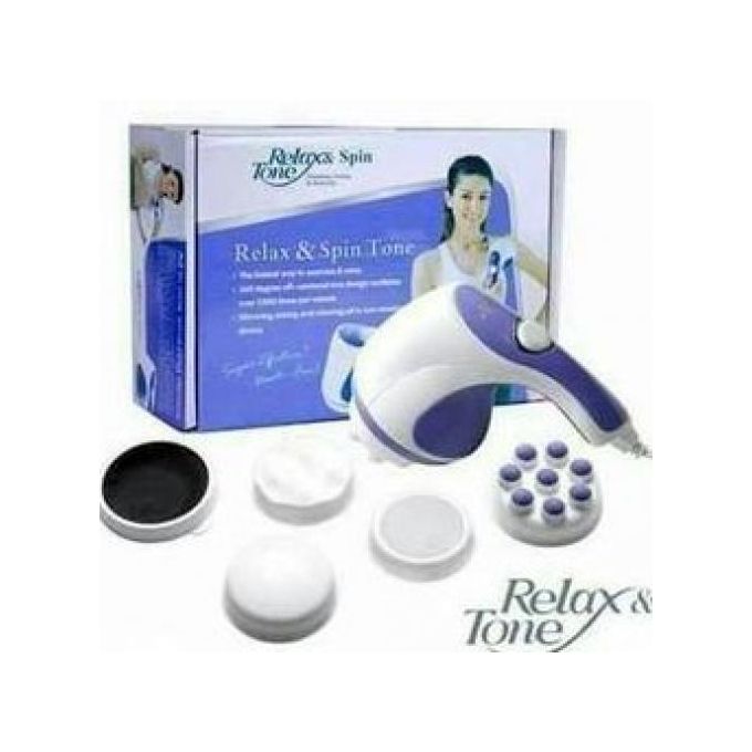 Relax & Spin Tone Tone Full Body Massager - Blue/White