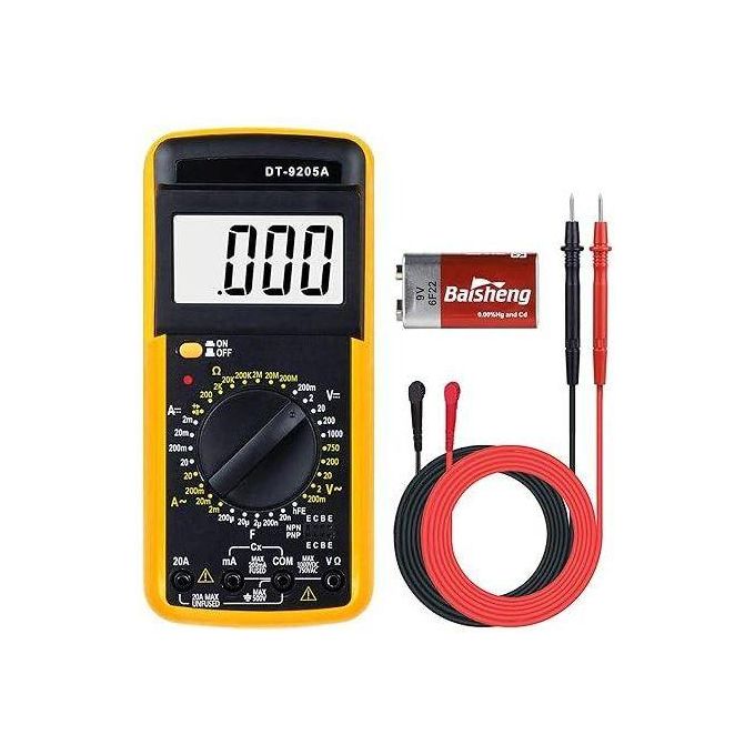 Digital Multimeter, Digital Voltmeter, Ammeter, Ohmmeter, Current Tester with LCD Display