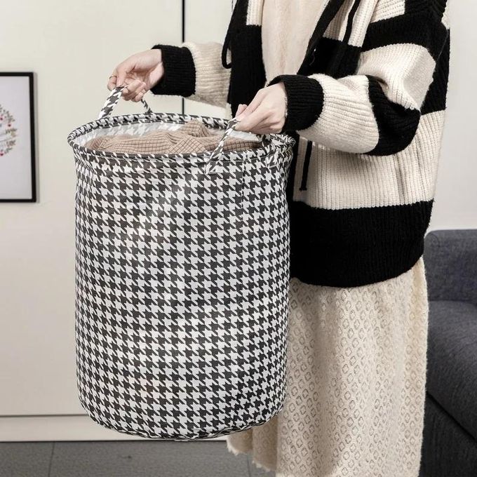 Canvas Laundry Basket Toy/Books Organizer Home Decor