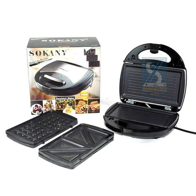 Share this product



Sokany 3 In 1 Sandwich, Waffle Maker & Grill