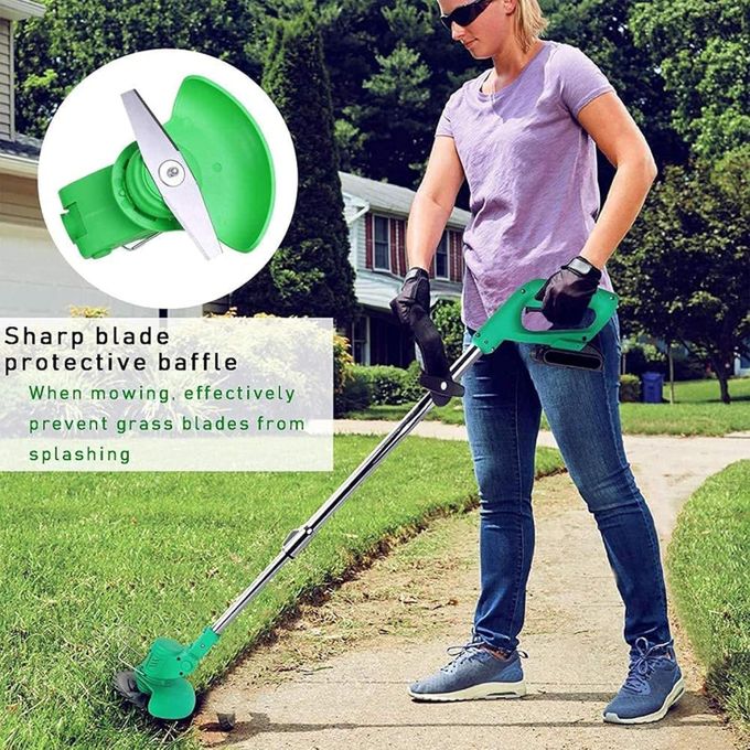 Cordless Electric Lawn Mower Foldable Adjustable Trimmer Efficient Garden Pruning Cutting Power Tools For Makita 18V Battery