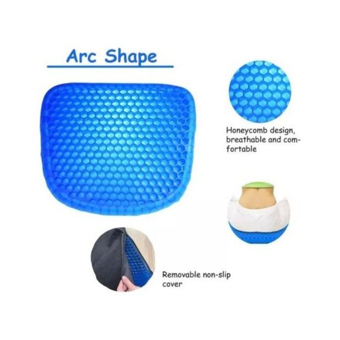 Gel Seat Breathable Cushion For Long Sitting In Wheelchair, Office Chair Reduce Hip Pain