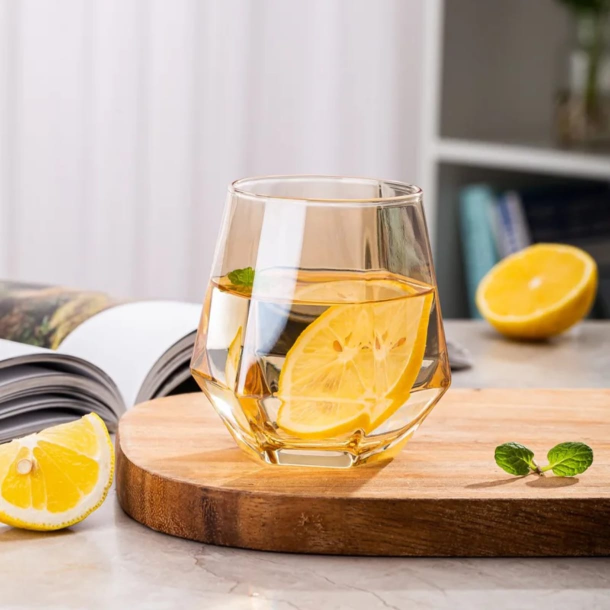 330ml hexagonal glasses