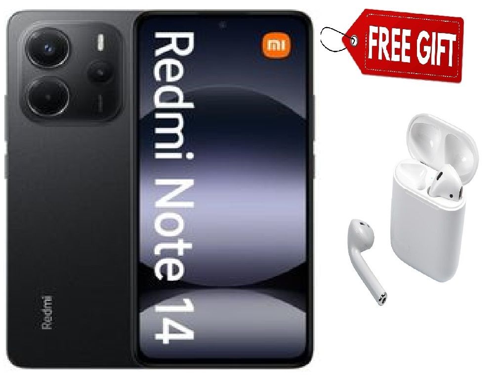 NEW ARRIVAL !! BRAND NEW XIAOMI Redmi Note 14, 6.67", 128GB Storage+ 6GB RAM, (Dual SIM), 5110mAh Battery  COMES WITH FREE  AIRPODS