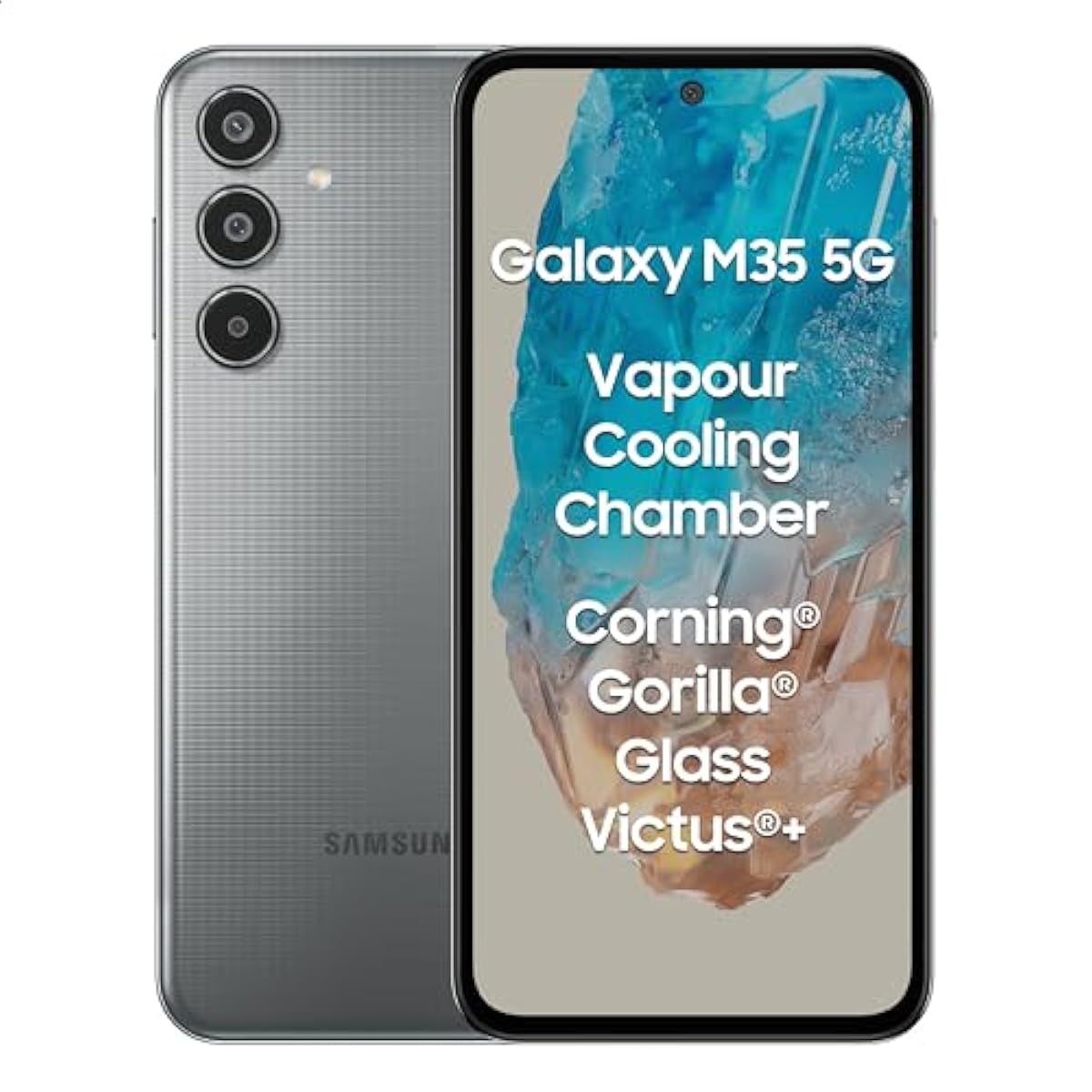 BRAND NEW!! Samsung Galaxy M35 5G, 6.6", 128GB + 6GB RAM (Dual SIM), 6000mAh, Gray