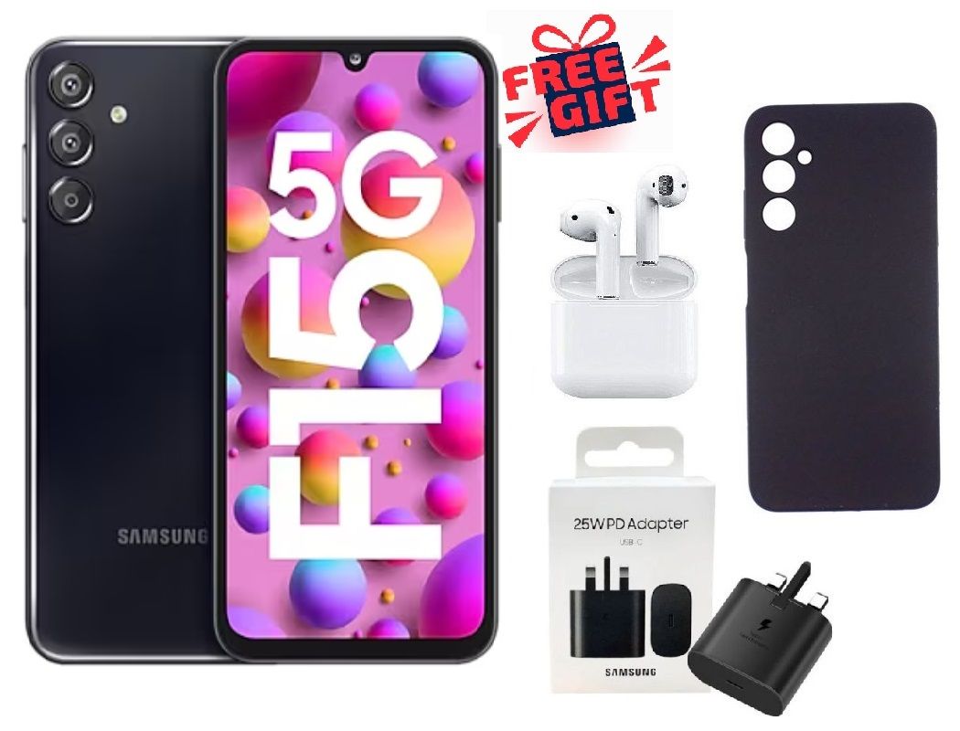 LIMITED OFFER !! Samsung Galaxy F15 5G,6GB RAM: 128GB Internal  FREE GIFTS! FREE COVER+CHARGER PLUG+EARBUDS